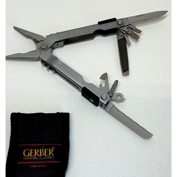 Gerber MP600 Needle Nose Plier Simonds File Sheath Blue Sword In Stone Unused - Picture 1 of 12